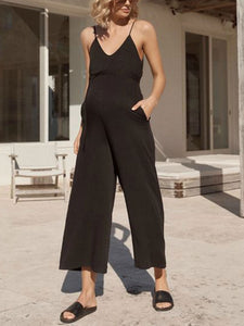 Camisole Wide Leg Trousers Maternity Jumpsuit