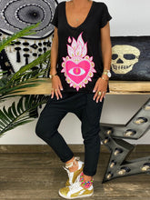 Load image into Gallery viewer, V-neck Short Sleeve Flower Printed Casual Women&#39;s Suit
