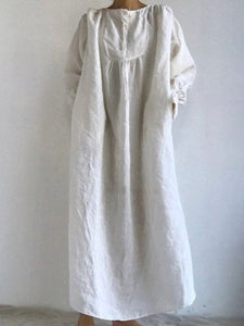 Solid Color Loose Wild Fashion Dress