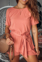 Load image into Gallery viewer, V-neck Clear Color Loose Suit

