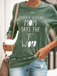 Printed Casual Long Sleeve T-Shirt
