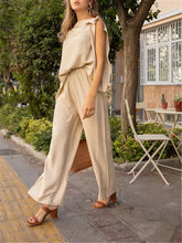 Load image into Gallery viewer, Round Neck Long Sleeves Solid Color Loose Suit
