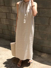Load image into Gallery viewer, Fashionable Solid Color Sleeveless Casual Dress
