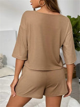 Load image into Gallery viewer, V-neck Clear Color Loose Suit
