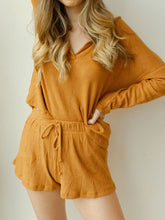 Load image into Gallery viewer, V-neck Long-sleeved Knitted Solid Color Suit
