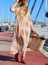 Load image into Gallery viewer, Bohemian Retro Casual Loose Floral Maxi Dress
