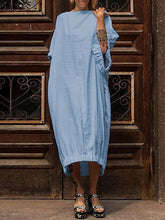 Load image into Gallery viewer, Fashion  Pleated Cuff Casual Dress
