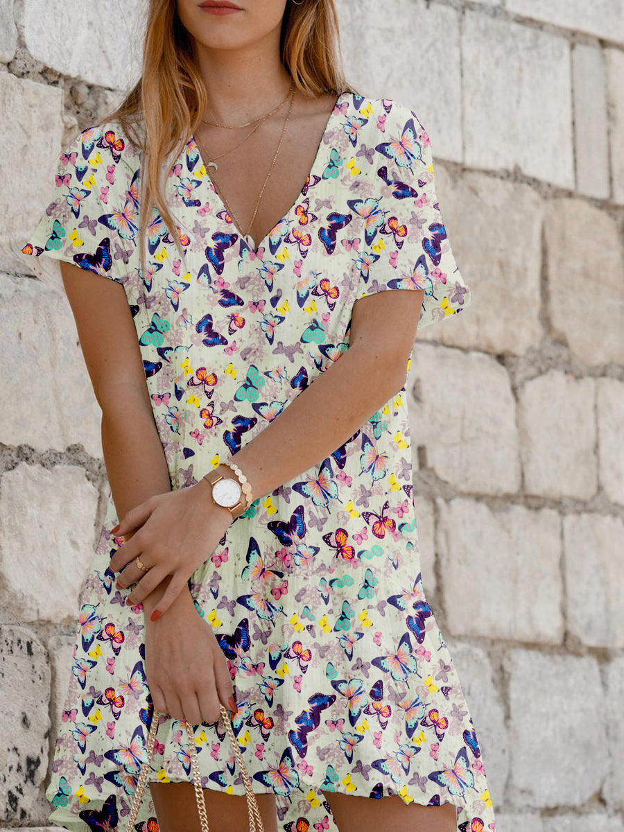 Bohemian Retro Casual Loose Sling Top Floral Pants Set