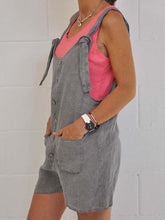 Load image into Gallery viewer, Casual Solid Color Slip Pocket Strappy Jumpsuit
