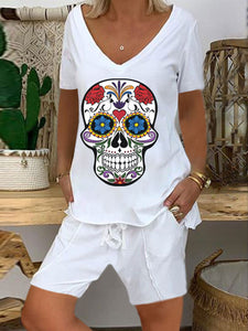 Casual Fashion Grunt V-neck Suit
