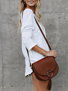 Casual Knitted Long-sleeved T-shirt Top