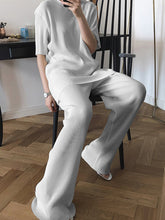 Load image into Gallery viewer, Fashionable Simple Casual Loose Comfortable Top Pants Suit
