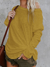 Load image into Gallery viewer, Casual Knitted Long-sleeved T-shirt Top
