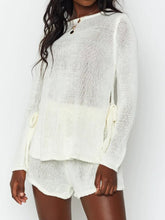 Load image into Gallery viewer, Fashion Lace Round Neck Casual Two-piece Suit
