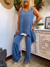Load image into Gallery viewer, Simple Casual Loose Top Pants Set
