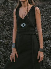 Load image into Gallery viewer, Solid Color Twist Tie Sling Maxi Dress
