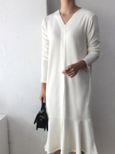 Load image into Gallery viewer, Simple Casual Comfortable Loose V-Neck Dress
