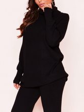 Load image into Gallery viewer, Half-Neck Sweater Trouser Suit
