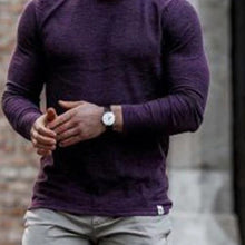 Load image into Gallery viewer, Casual Round Neck Solid Color Long Sleeve T-Shirt
