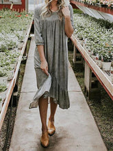 Load image into Gallery viewer, Fashion Personality Solid Color Dress
