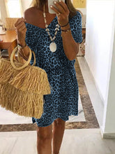 Load image into Gallery viewer, Leopard Vintage Cotton Printed Dresses
