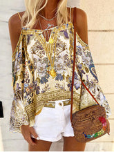 Load image into Gallery viewer, Vintage Bohemian Loose Casual Floral Top
