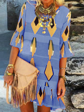Load image into Gallery viewer, Bohemian Vintage Casual Loose Dress
