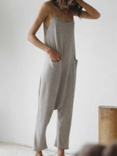 Load image into Gallery viewer, Cotton and Linen Comfortable Women&#39;s Jumpsuit for Summer
