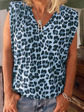 Load image into Gallery viewer, Leopard Print V-Neck T-Shirt
