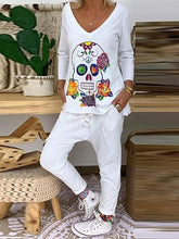Load image into Gallery viewer, Casual Loose Long Sleeve Top Pants Suit
