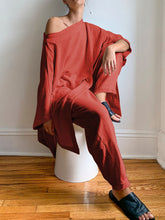 Load image into Gallery viewer, Casual Loose Solid Color Cotton Linen Two Piece Set
