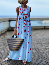 Load image into Gallery viewer, Pastoral Casual Loose Butterfly Dress
