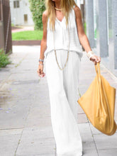 Load image into Gallery viewer, Simple Casual Loose V Neck Pants Suit

