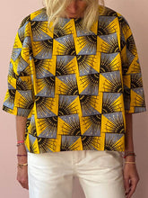 Load image into Gallery viewer, Fashion Round Neck Bohemian Print T-shirt
