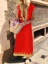 Load image into Gallery viewer, Bohemian Vintage Elegant Casual Loose Dress
