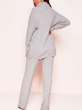 Load image into Gallery viewer, Half-Neck Sweater Trouser Suit
