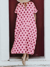 Load image into Gallery viewer, BohemianCasualVintageV-NeckLongDress
