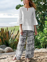 Load image into Gallery viewer, Retro Casual Loose Shirt Tie Dye Pants Suit
