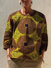 Load image into Gallery viewer, Fashionable Casual Bohemian Printed 3/4 Sleeve T-shirt
