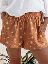 Load image into Gallery viewer, Casual Loose Star Print ShortsCasual Loose Star Print Shorts
