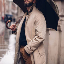 Load image into Gallery viewer, Men&#39;S Fashion Solid Color Lapel Single-Breasted Loose Coat
