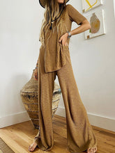 Load image into Gallery viewer, Spring Autumn Comfortable Short Sleeve Top Trouser Suits for Women
