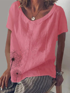 Casual Loose Print Top