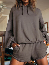 Load image into Gallery viewer, Fashion Casual Solid Color Hooded Two-piece Suit
