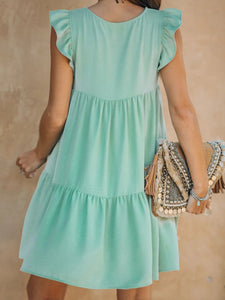Romantic Sweet Simple Casual Loose Mini Dress