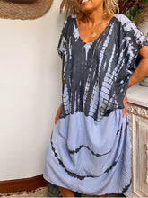 Load image into Gallery viewer, Vintage Bohemian Tie Dye Dress
