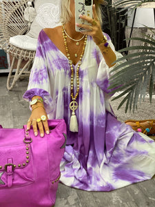 Bohemian Loose Casual Tie Dye Dress