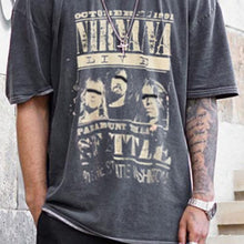 Load image into Gallery viewer, Men&#39;s round neck printed short-sleeved T-shirt
