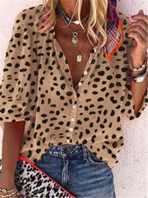 Load image into Gallery viewer, Casual Loose Leopard Shirt Top
