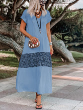 Load image into Gallery viewer, Casual Leopard Print Stitching Dress

